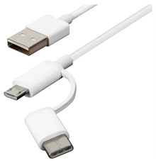 Cavo dati micro Usb Type C - 2 in 1